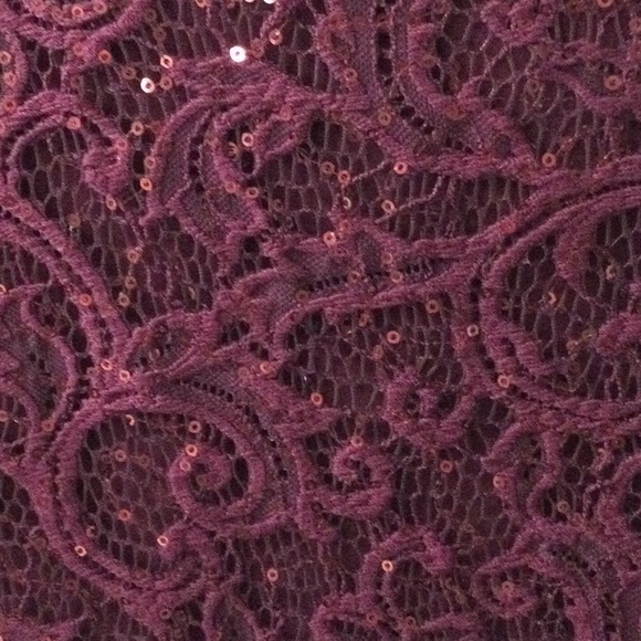 R&M Richards cocktail/ formal dress NWT size 14 merlot - Picture 2 of 4